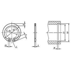 Ametric - DIN 472 Type J for Bores