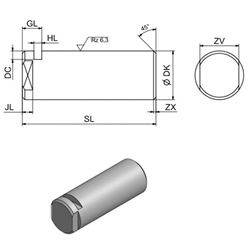Pivot Pin ISO 8133